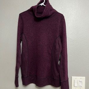 Purple Turtleneck Sweater